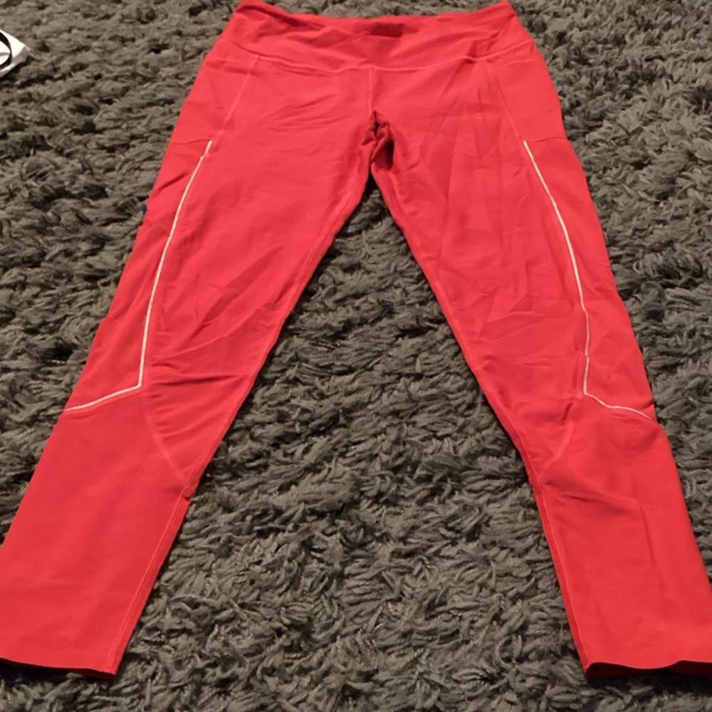 Victoria Sport Secrets Red Athletic yoga Leggings Victoria sport